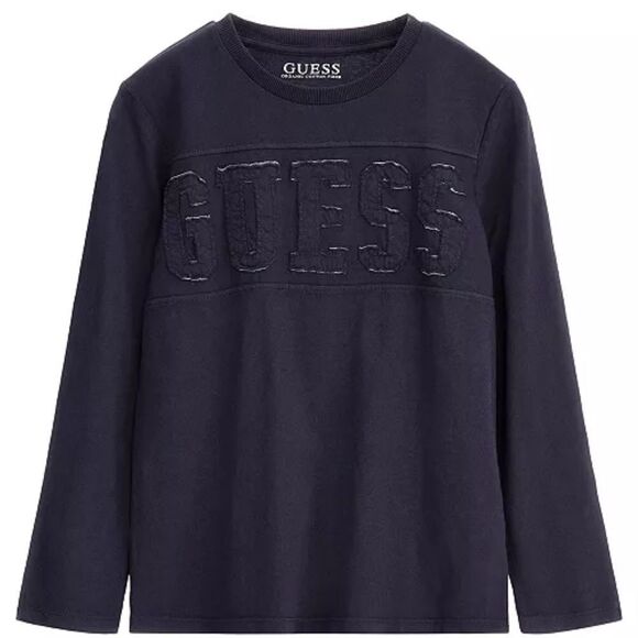 GUESS Big Boys Cotton Jersey Tonal Embroidered Patch Logo T-shirt 12 - Picture 1 of 5